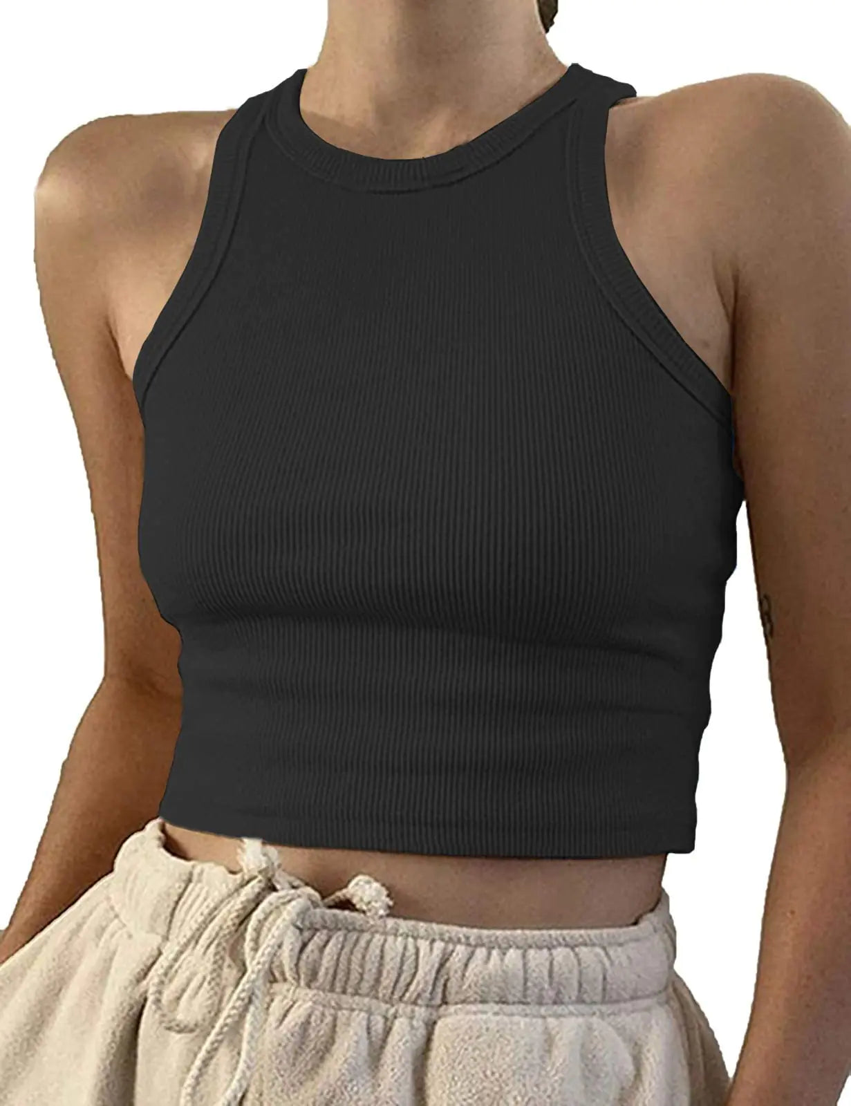Sleek Women's Ribbed Racerback Tank