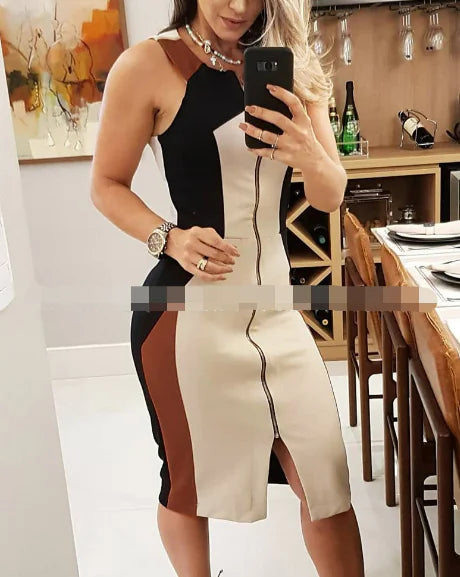 Strapless Evening Dress with Bandage Design