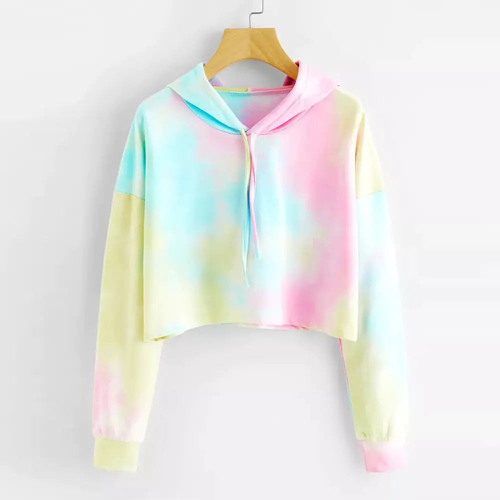 Chic Women's Hooded Gradient Sweatshirt