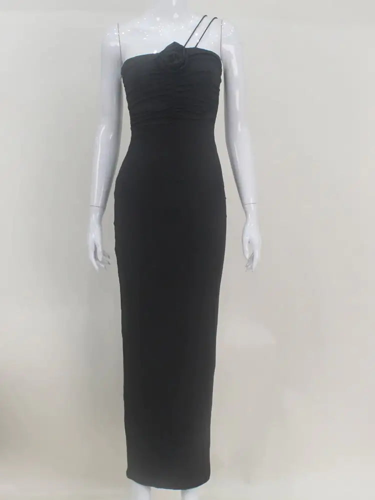 Women's Floral Pleated Waist Sling Dress
