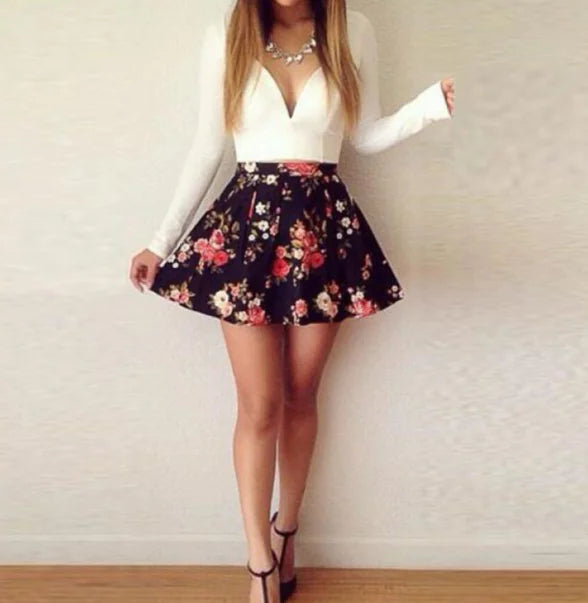 Lace Hollow Out V-Neck Flare Sleeve Jumpsuit
