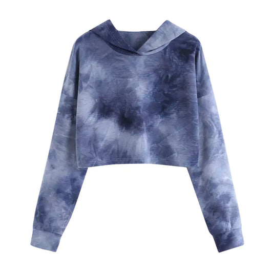 Chic Women's Hooded Gradient Sweatshirt